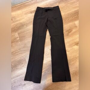 Vintage Gucci wool/spandex black pants with belt detail and pockets - size 38